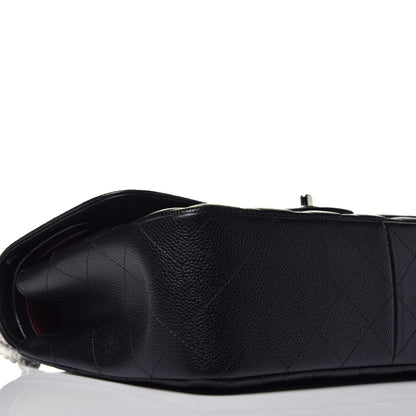 Chanel Caviar Quilted Jumbo Double Flap Black 8 of 9
