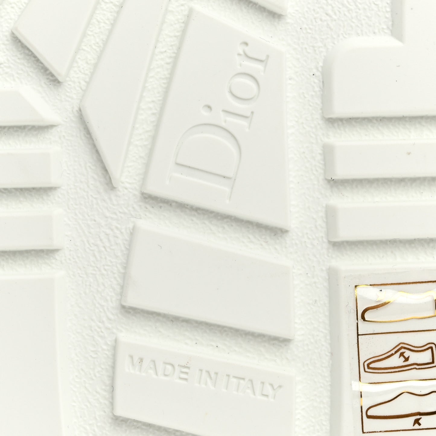 Calfskin Bi-Color Dior-ID Platform Sneakers 38.5 White Nude