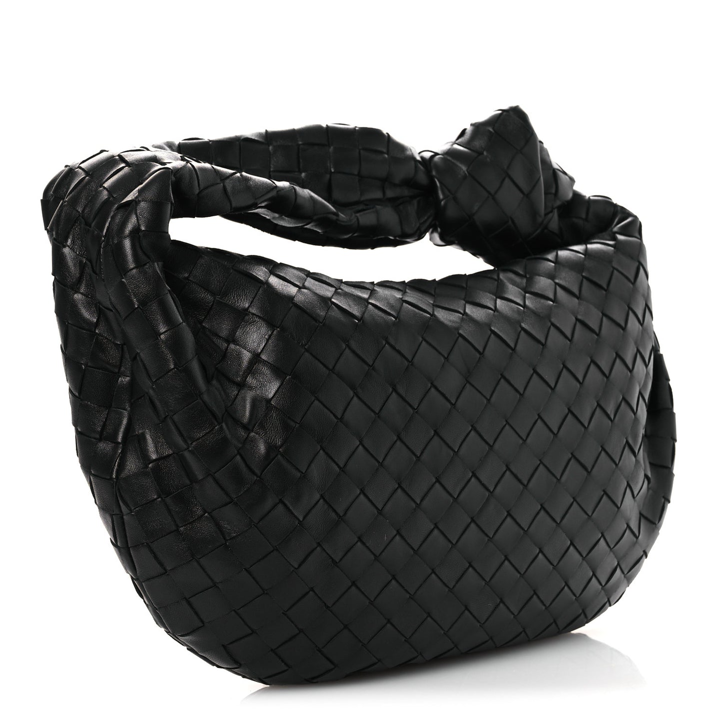 Nappa Intrecciato Teen Jodie Hobo Black