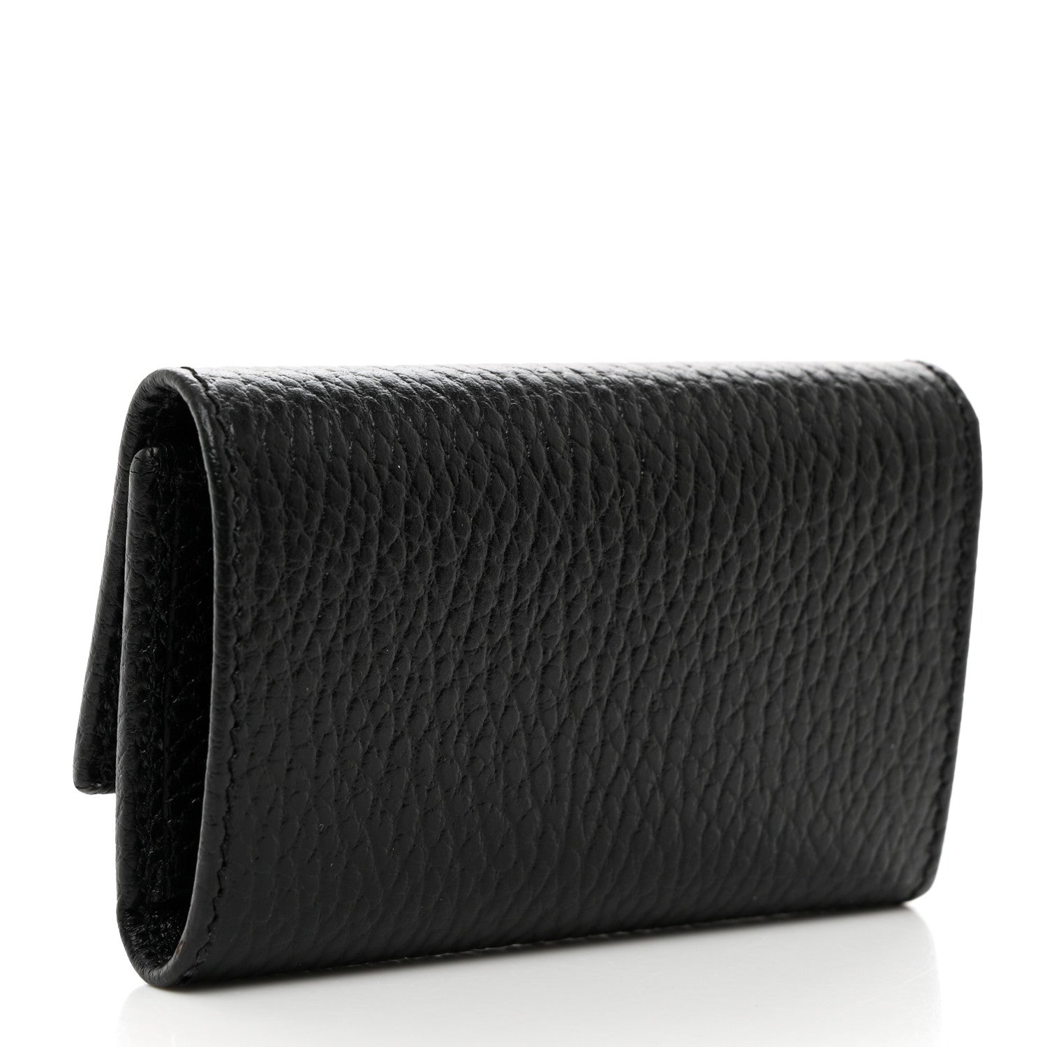 Gucci Pebbled Calfskin GG Marmont 6 Key Holder Black 3 of 7