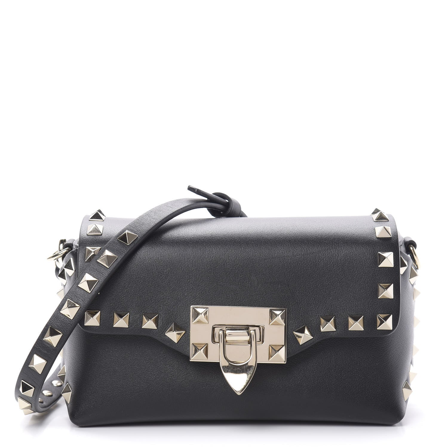 Valentino Garavani Vitello Mini Rockstud Crossbody Bag Black 1 of 11