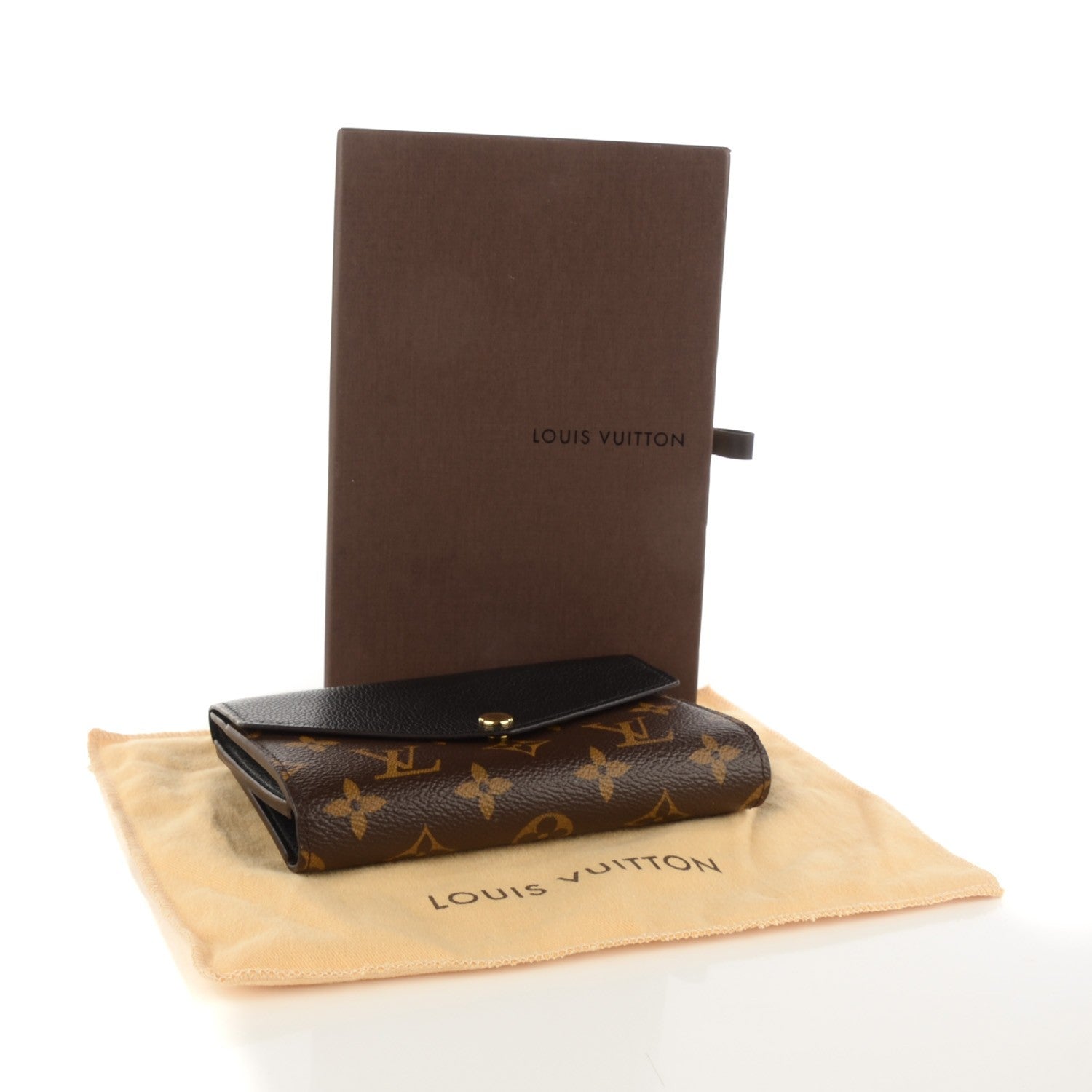 Louis Vuitton Monogram Pallas Compact Wallet Black 4 of 7