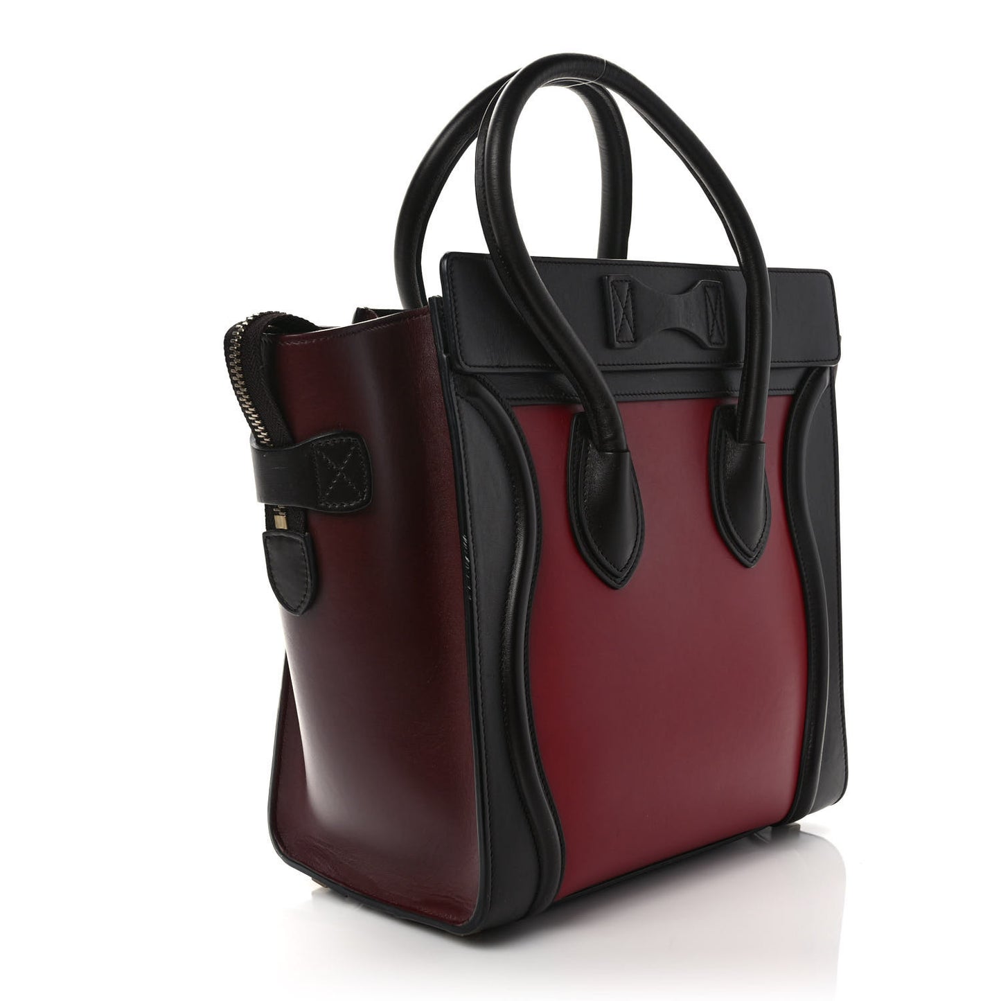 Smooth Calfskin Micro Tri-Color Luggage Micro Red