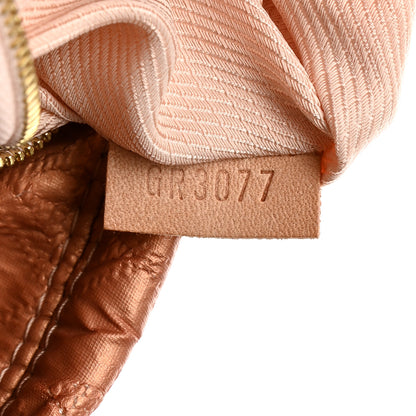 Louis Vuitton Jacquard Quilted Monogram Limelight Clutch GM Rose Gold 7 of 8