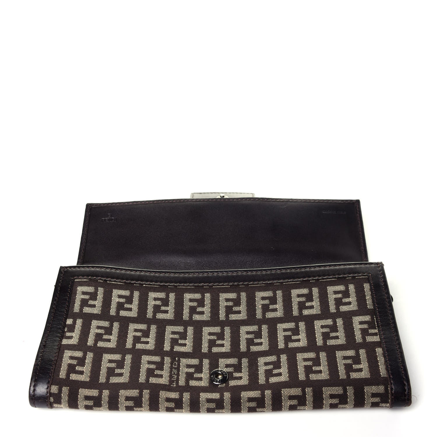 Fendi Zucchino Forever Continental Wallet Brown 12 of 12
