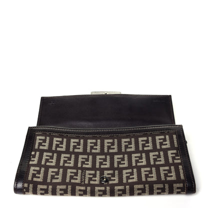Fendi Zucchino Forever Continental Wallet Brown 12 of 12