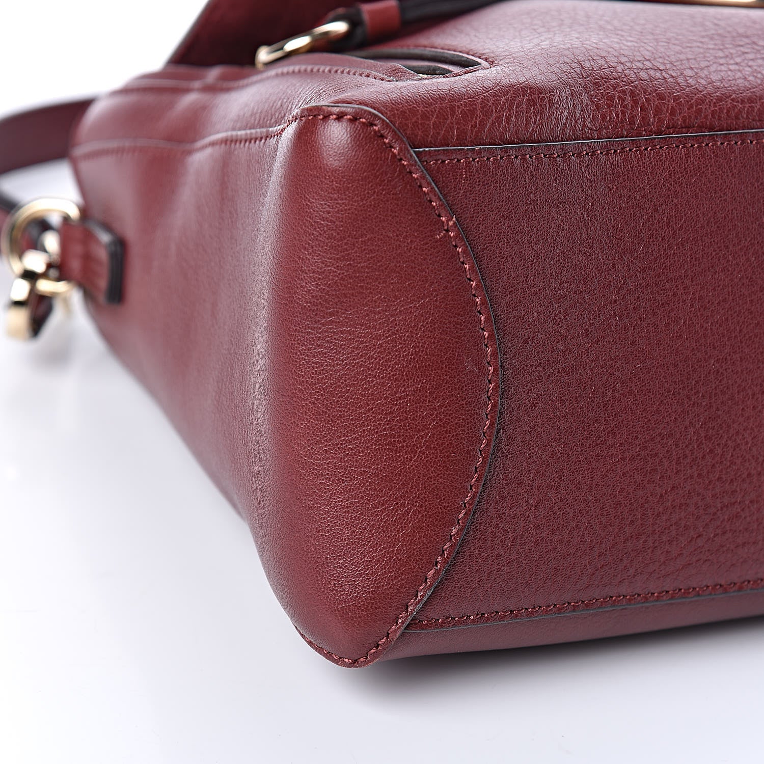 Chloe Calfskin Small Faye Day Shoulder Bag Sienna Red 8 of 9