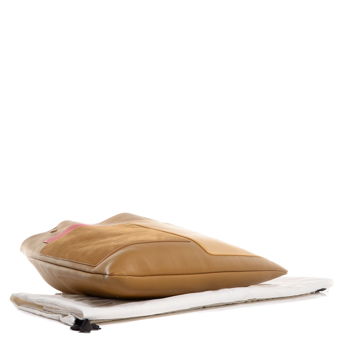 Smooth Calfskin Geometrical Tote Nutmeg
