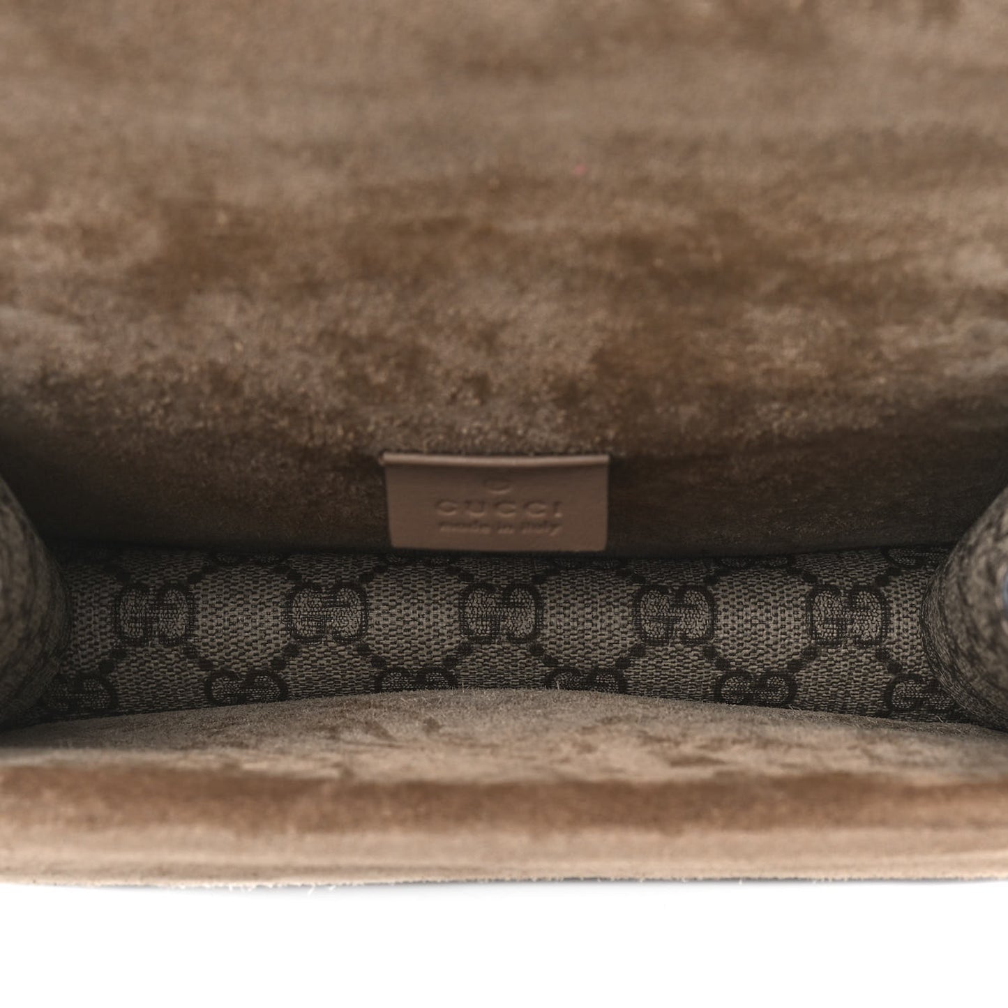 GG Supreme Monogram Mini Dionysus Shoulder Bag Taupe
