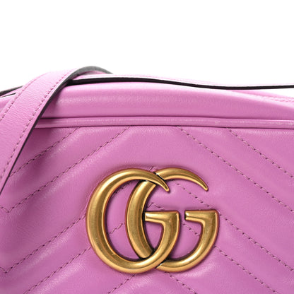 Gucci Calfskin Matelasse Small GG Marmont Chain Shoulder Bag Candy Mousse 8 of 10