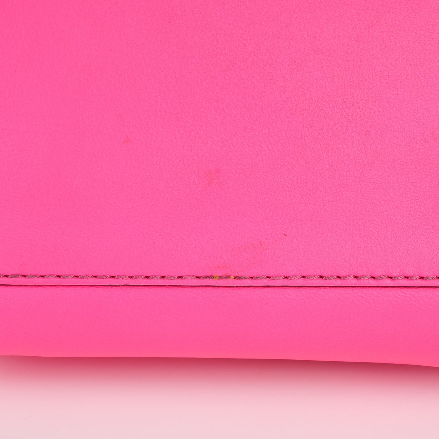 Vitello Small Rockstud Double Handle Tote Fuxia Fluo