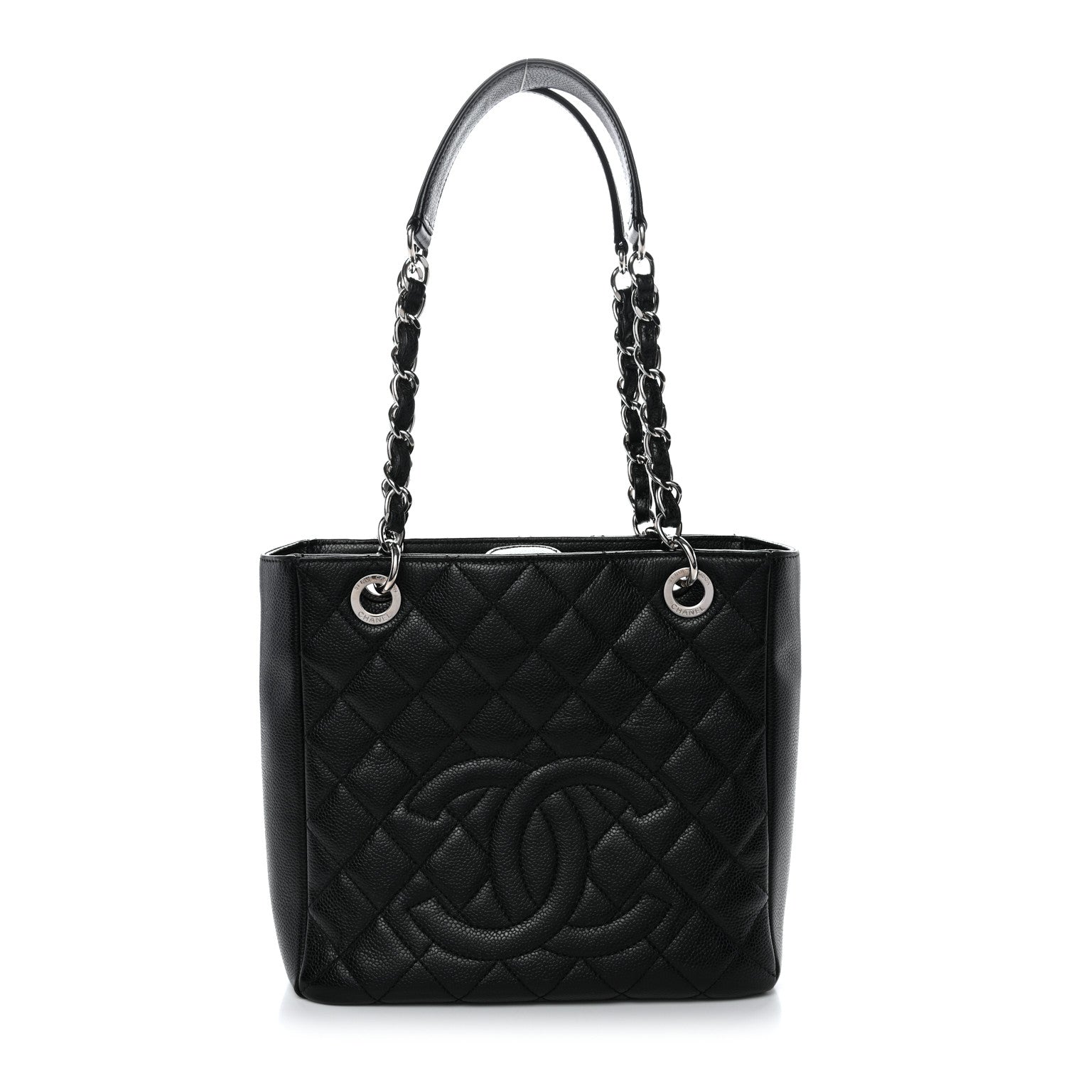 Chanel Caviar Quilted Petit Shopping Tote PST Black 1 of 12