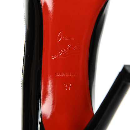 Christian Louboutin Patent Pigalle 100 Pumps 37 Black 6 of 8