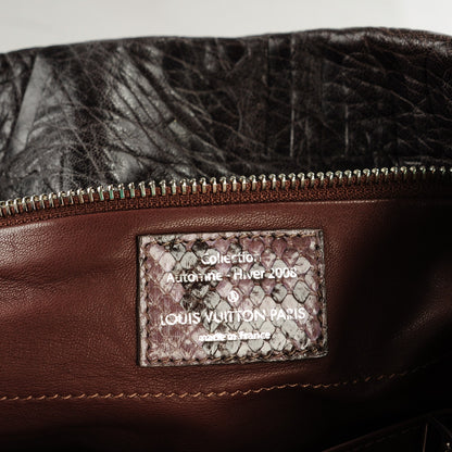 Louis Vuitton Python Lambskin Monogram Collage Lutece Grey 6 of 7