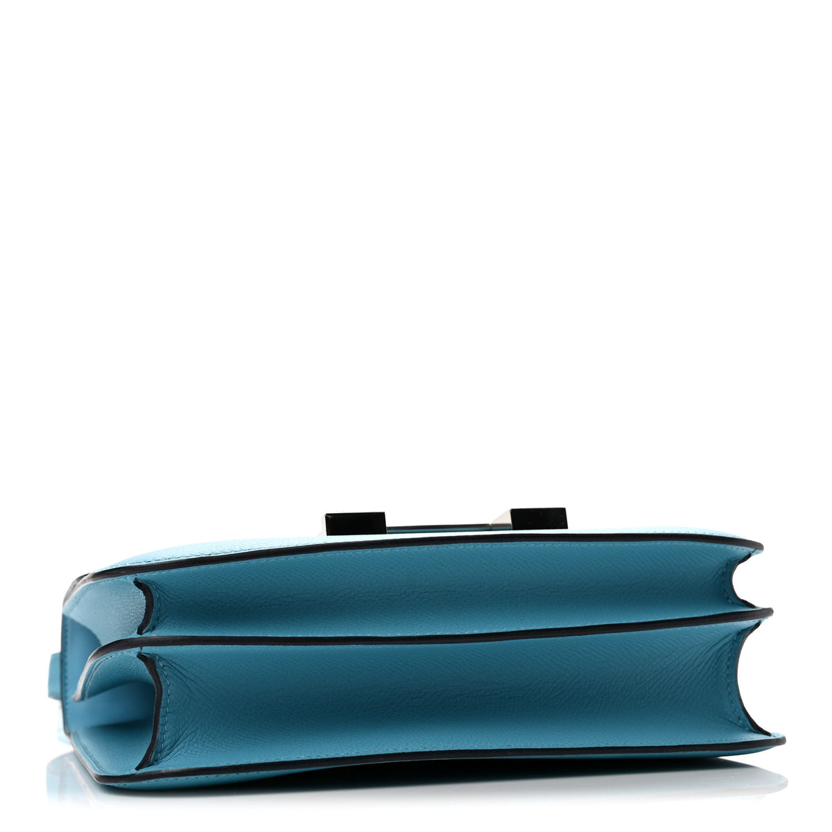 Hermes Epsom Enamel Constance 24 Bleu Du Nord Rouge 4 of 13