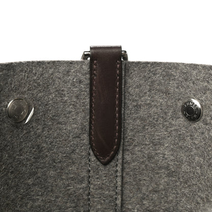 Hermes Felt Sac De Pansage Groom Bag Acier 15 of 15