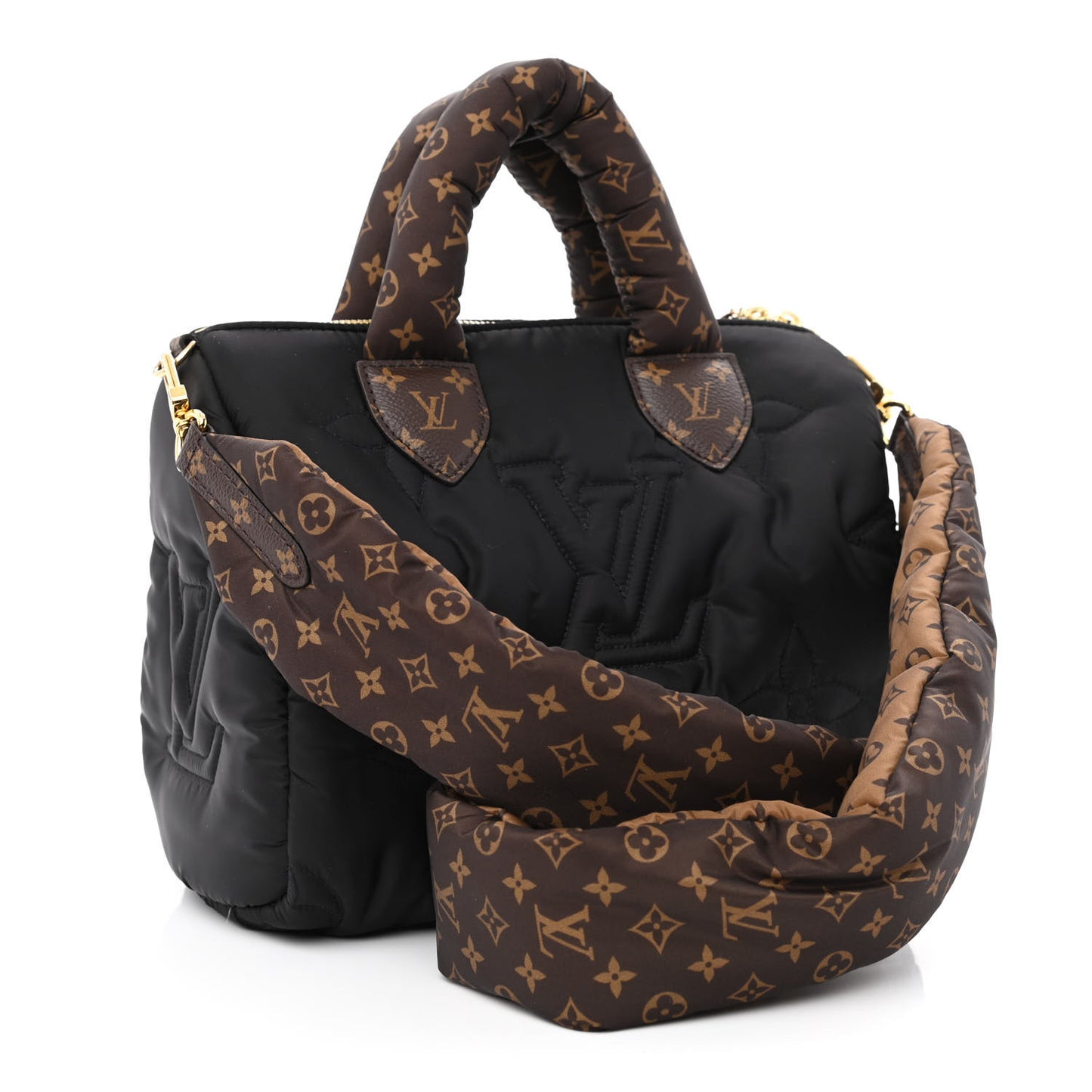 Econyl Mini Monogram Pillow Speedy Bandouliere 25 Black