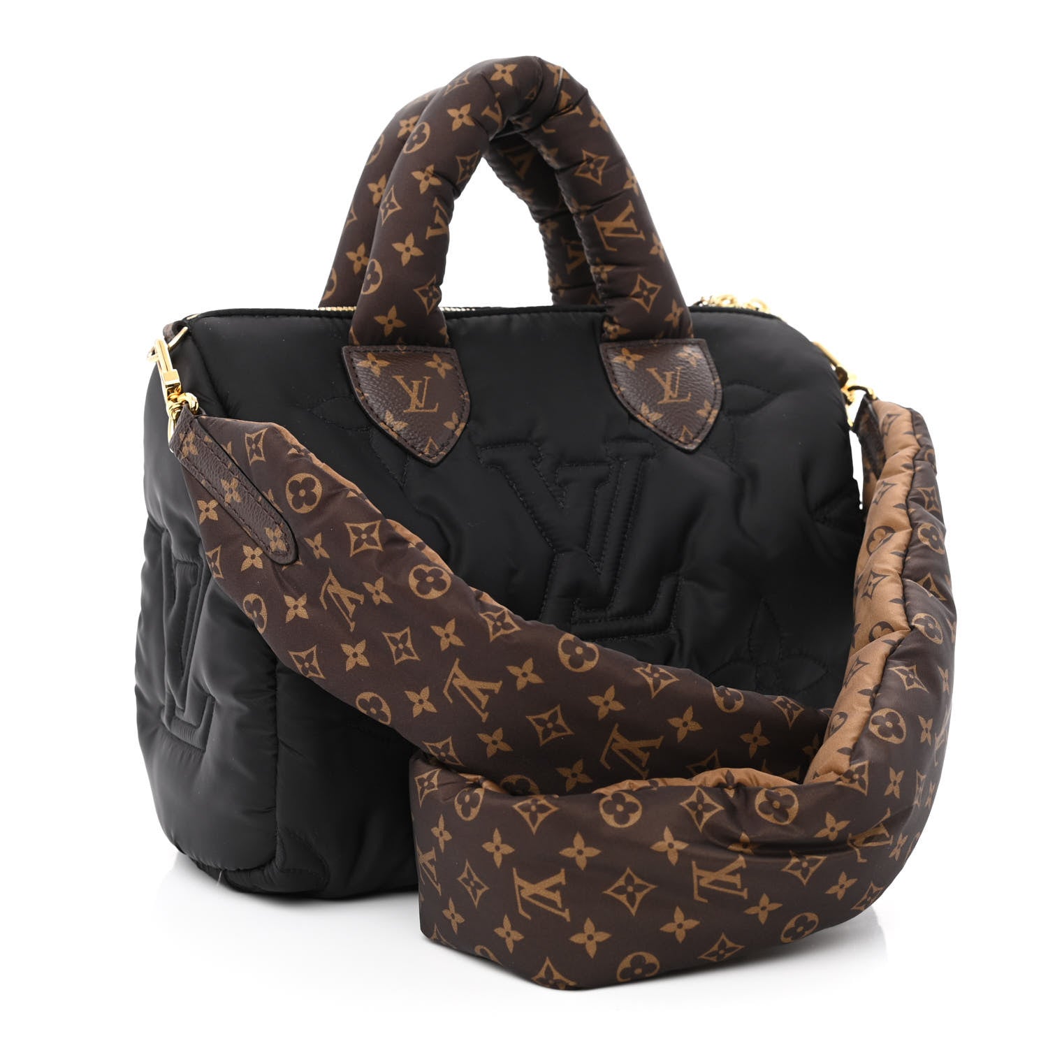 Louis Vuitton Econyl Mini Monogram Pillow Speedy Bandouliere 25 Black 3 of 9