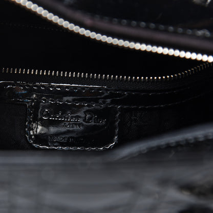 Christian Dior Patent Cannage Large Lady Dior Black 8 of 10
