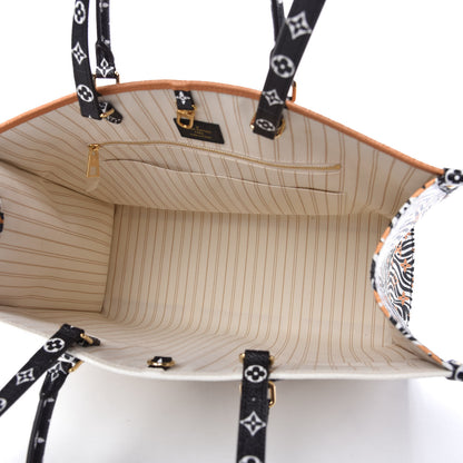 Louis Vuitton Monogram Giant Jungle Onthego GM Ivory 5 of 9