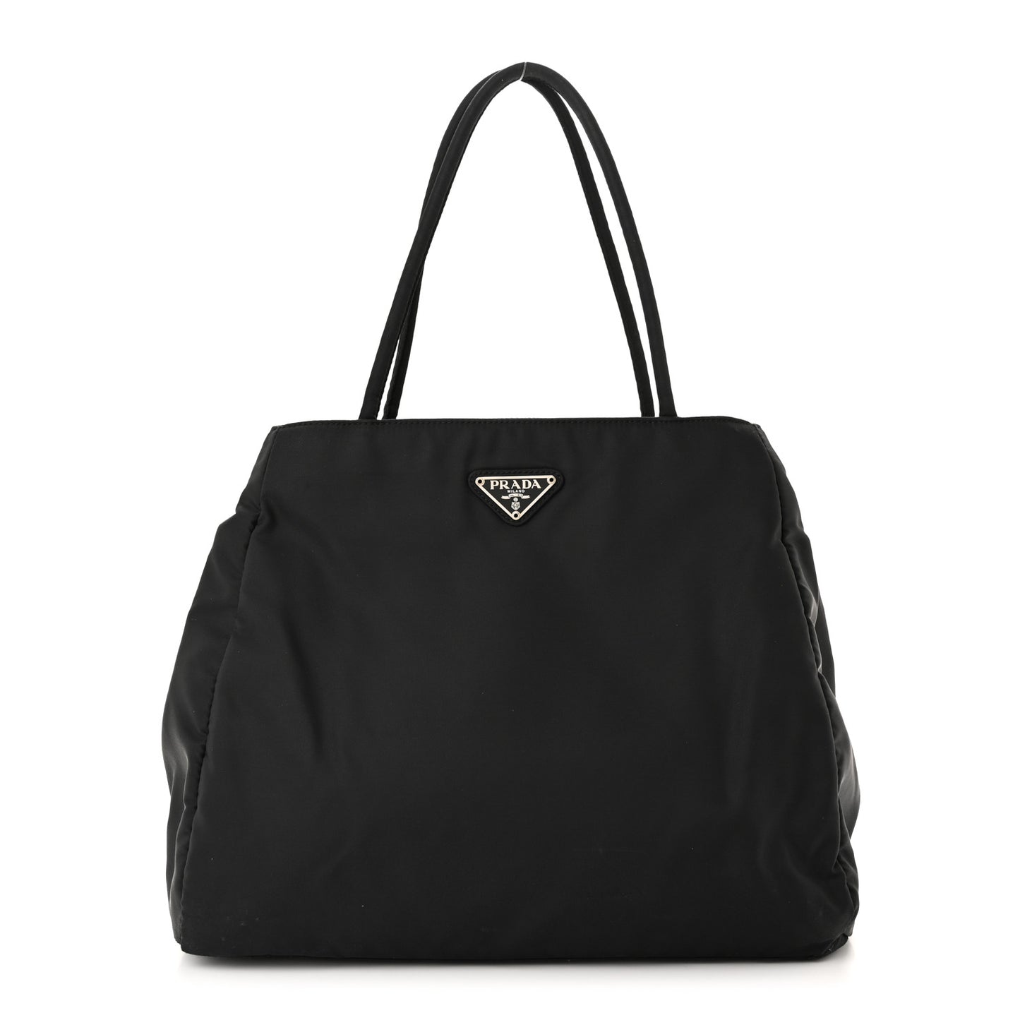 Nylon Tessuto Shopping Tote Black