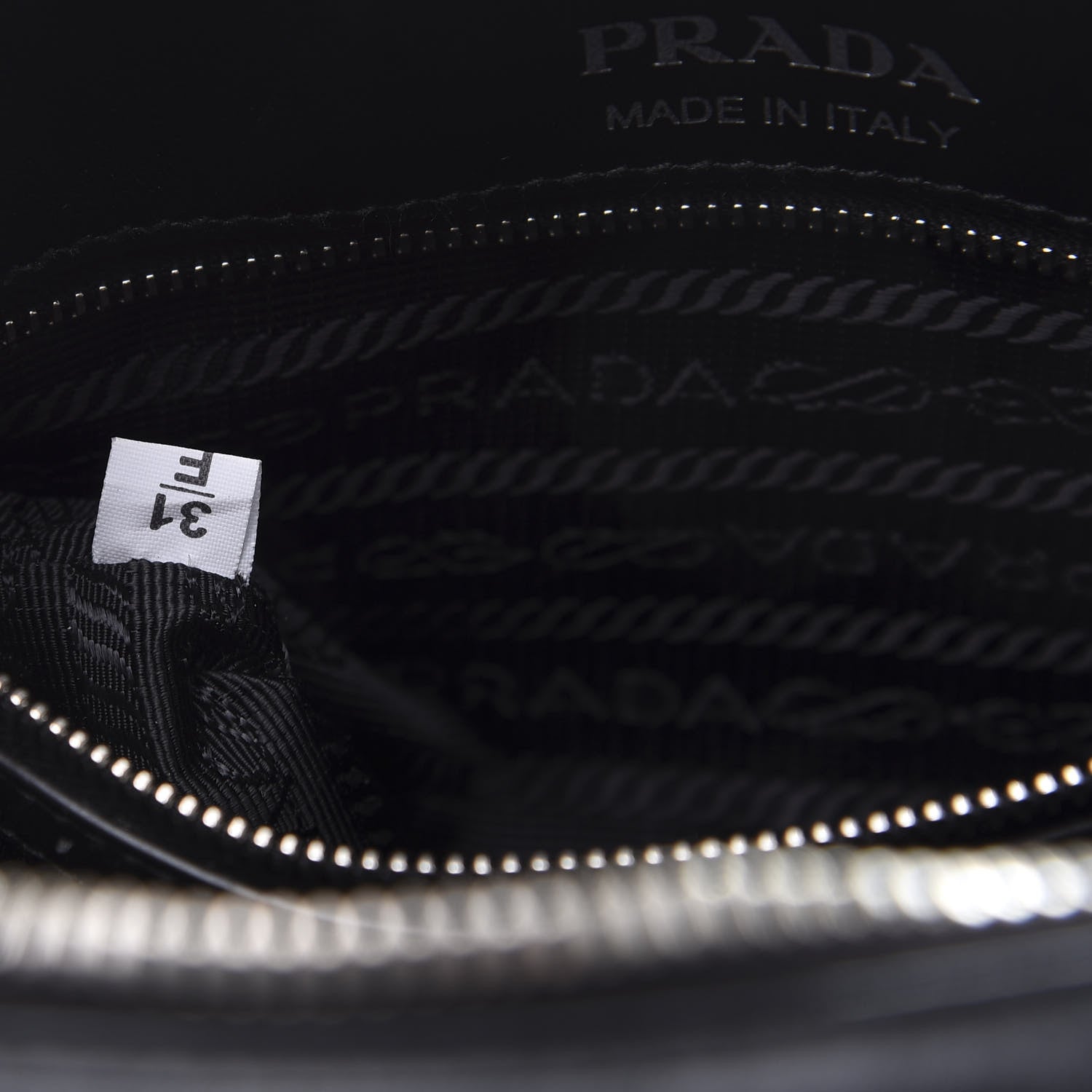 Prada Soft Calfskin Diagramme Crossbody Bag Black 10 of 12