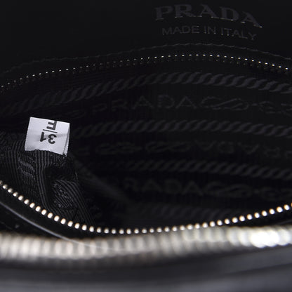 Prada Soft Calfskin Diagramme Crossbody Bag Black 10 of 12
