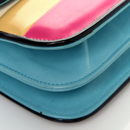 Chanel Patent Striped Mademoiselle Flap Multicolor 8 of 18