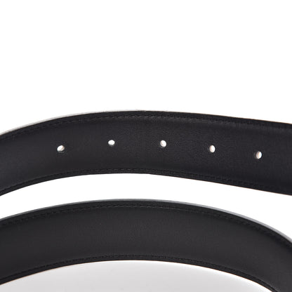 Hermes Swift Epsom 32mm H Belt 95 Black Etoupe 4 of 8