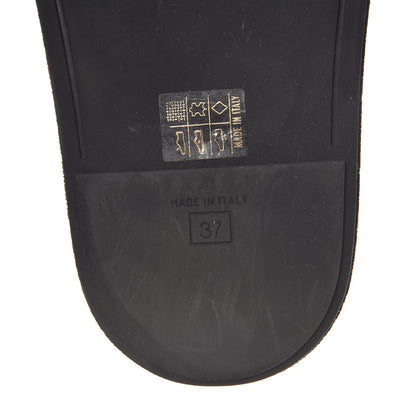 Fendi Velvet FF Slide Sandals 37 Testa di Moro Tobacco Fragola 9 of 10