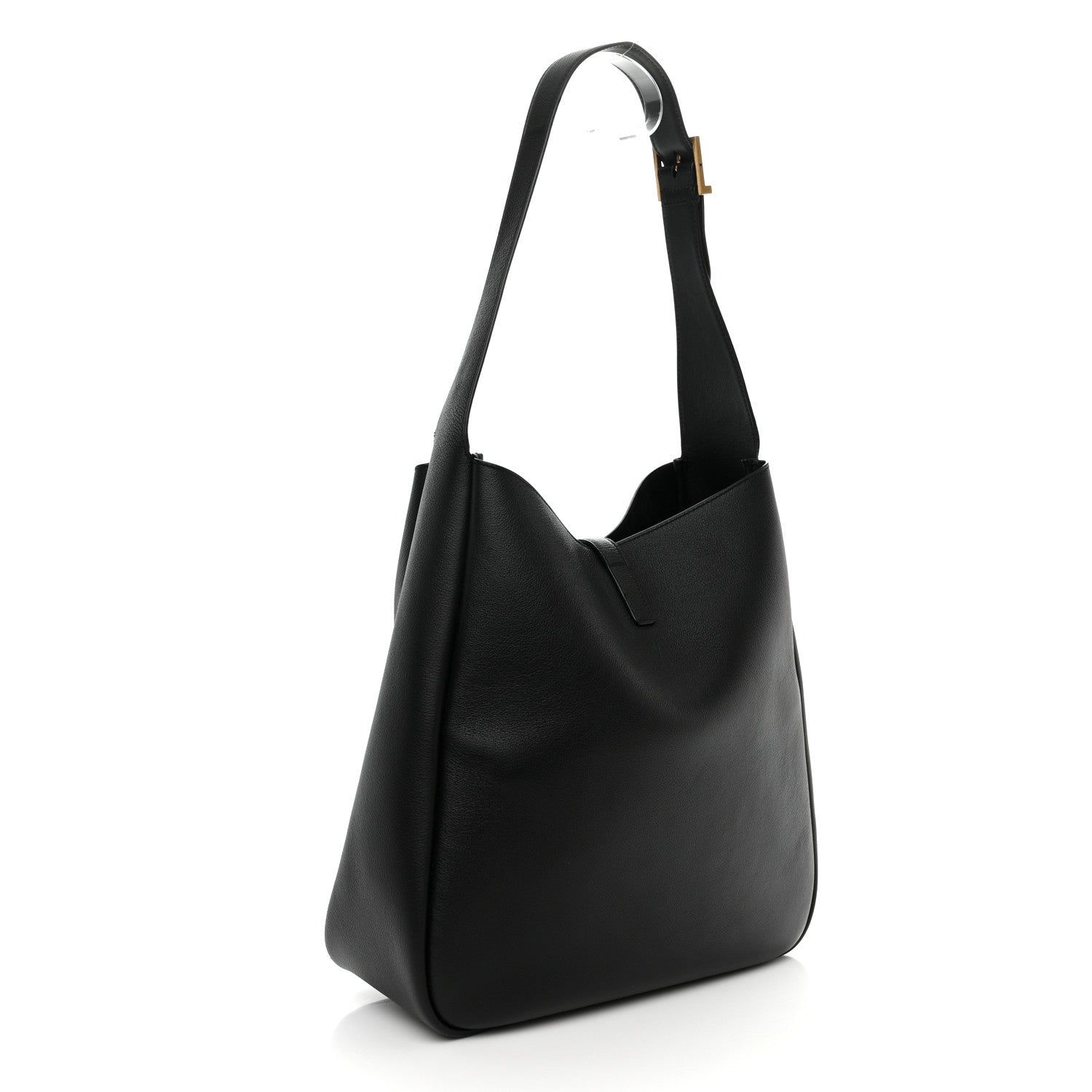 Saint Laurent Smooth Calfskin Large Le 5 A 7 Soft Hobo Black 3 of 10