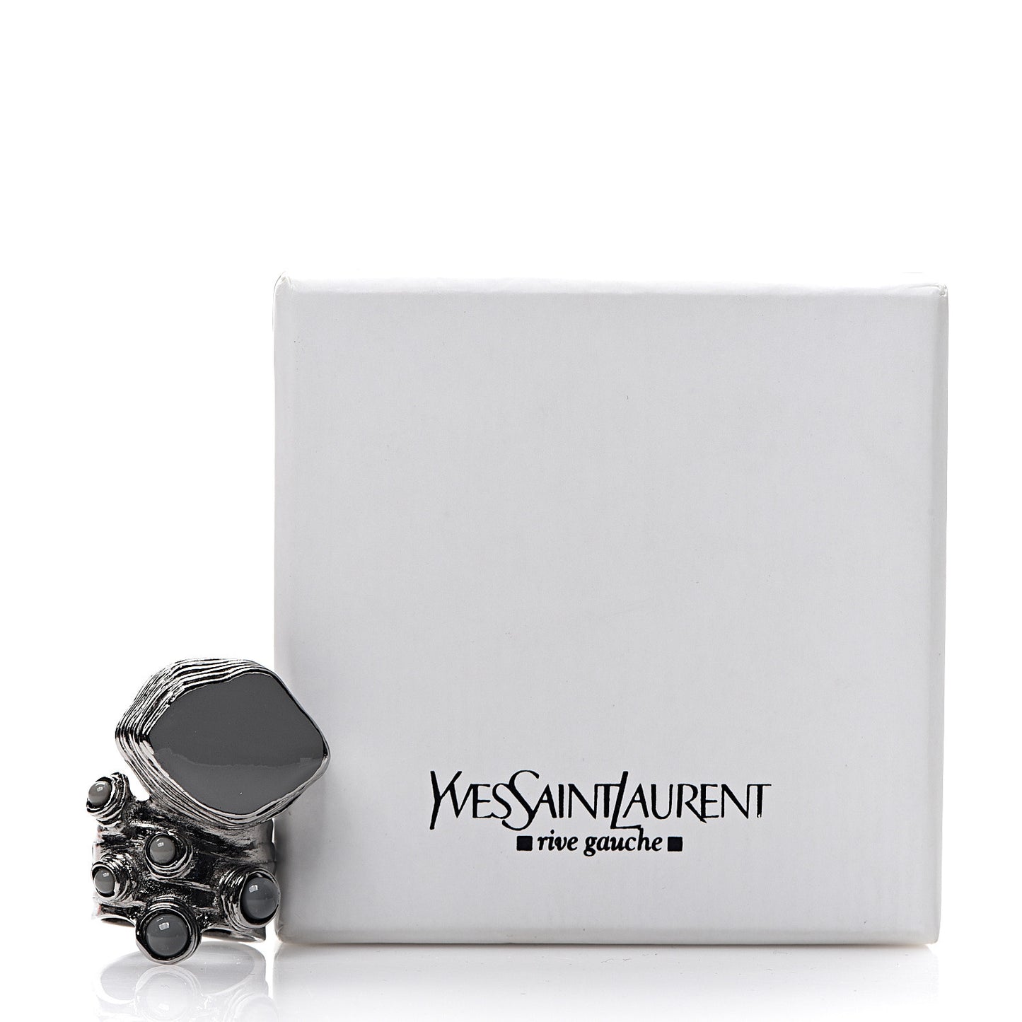 Enamel Arty Ring 7 Tin Black