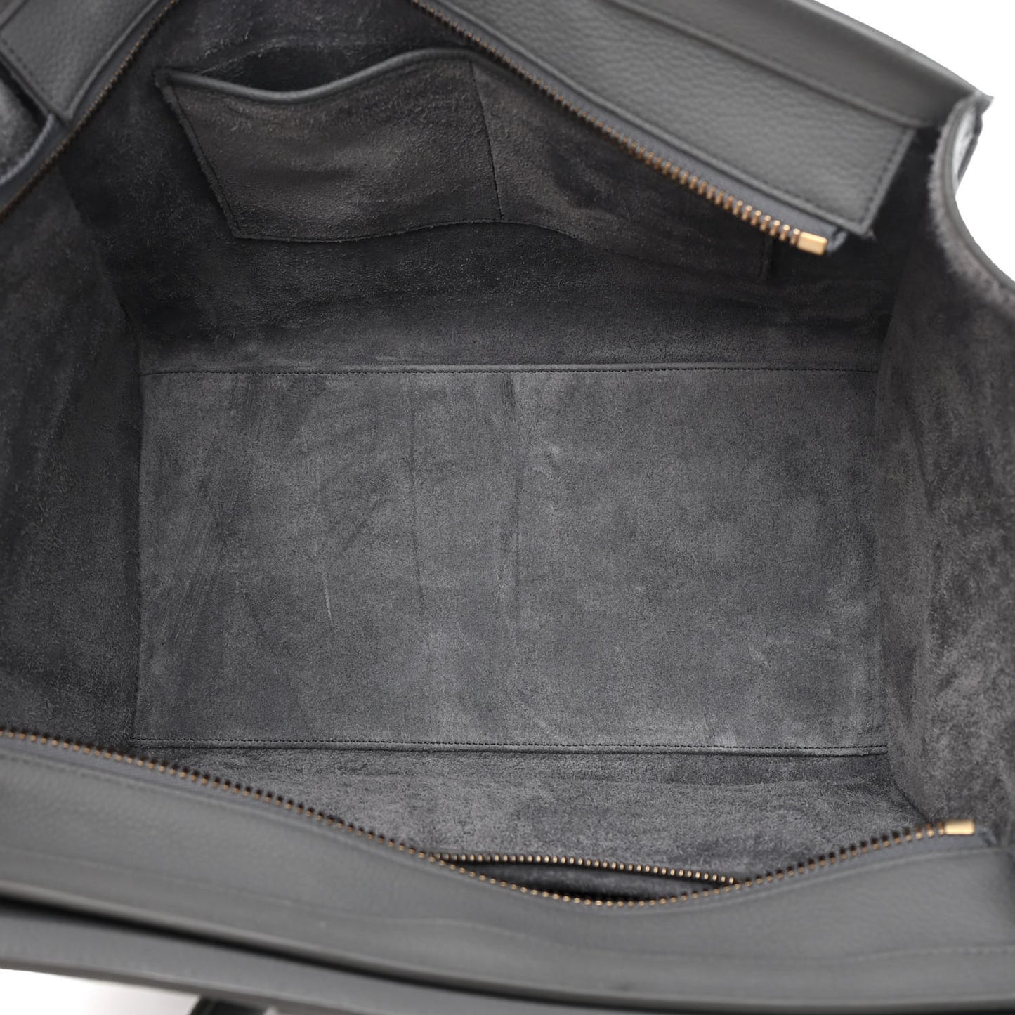 Drummed Calfskin Mini Luggage Kohl