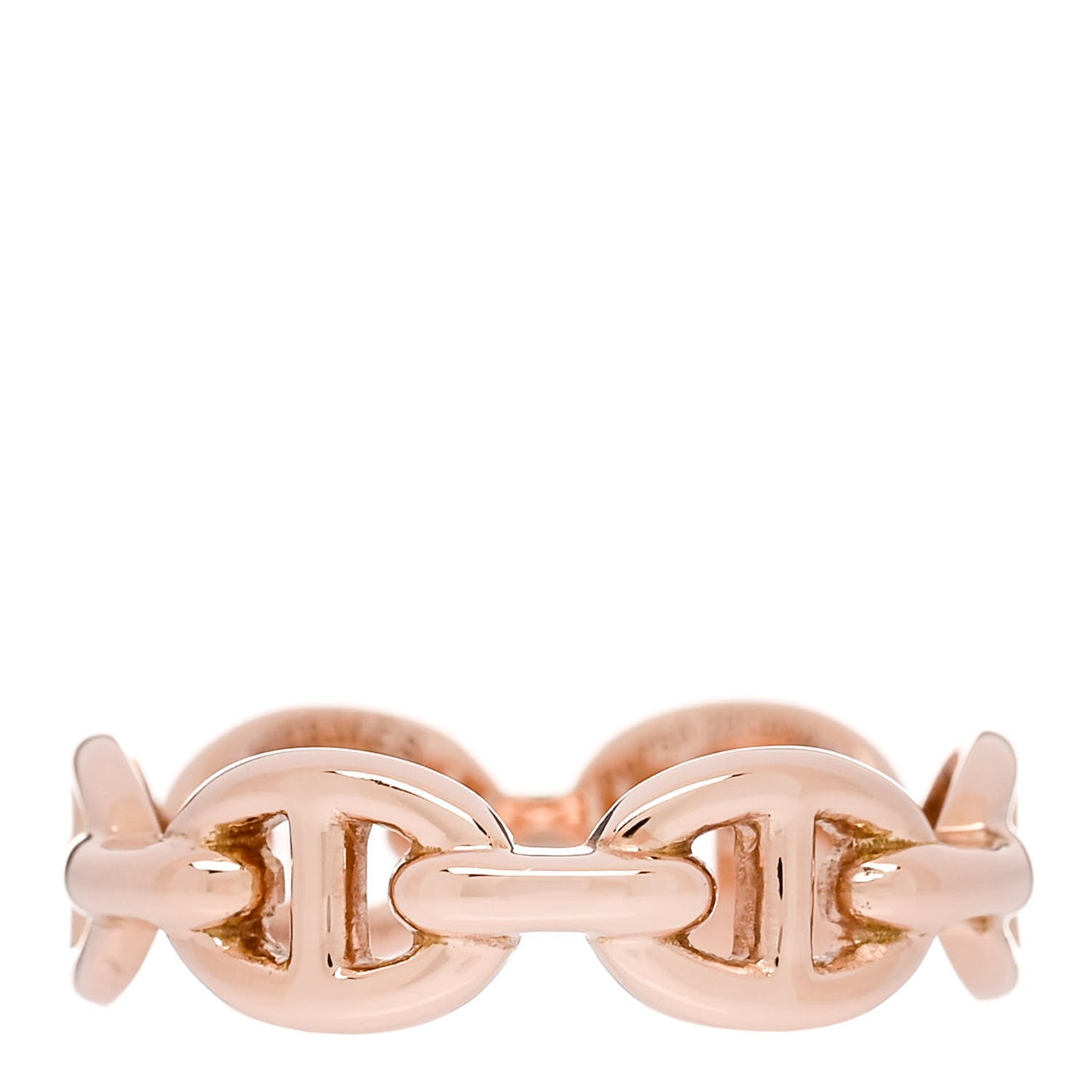 18K Rose Gold PM Chaine d'Ancre Enchainee Ring 52 6