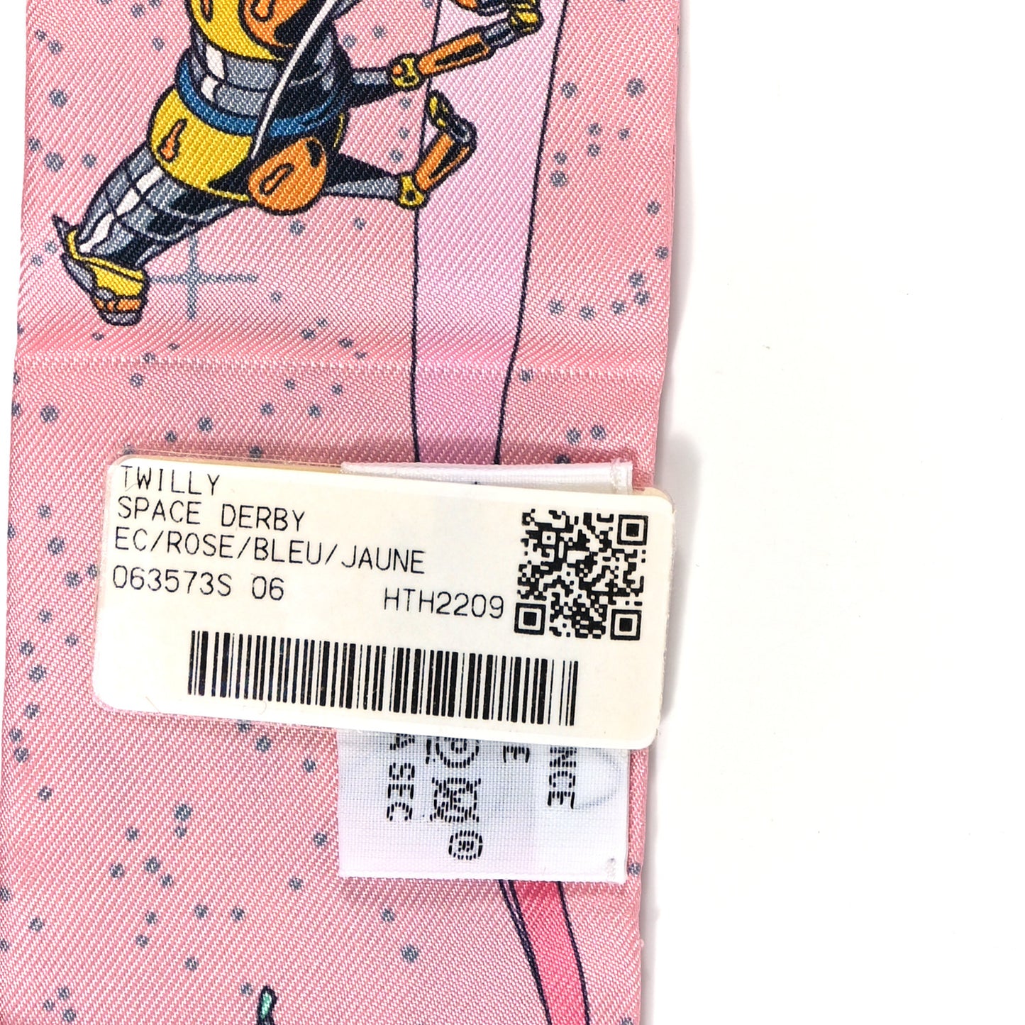Silk Space Derby Twilly Rose Bleu Jaune