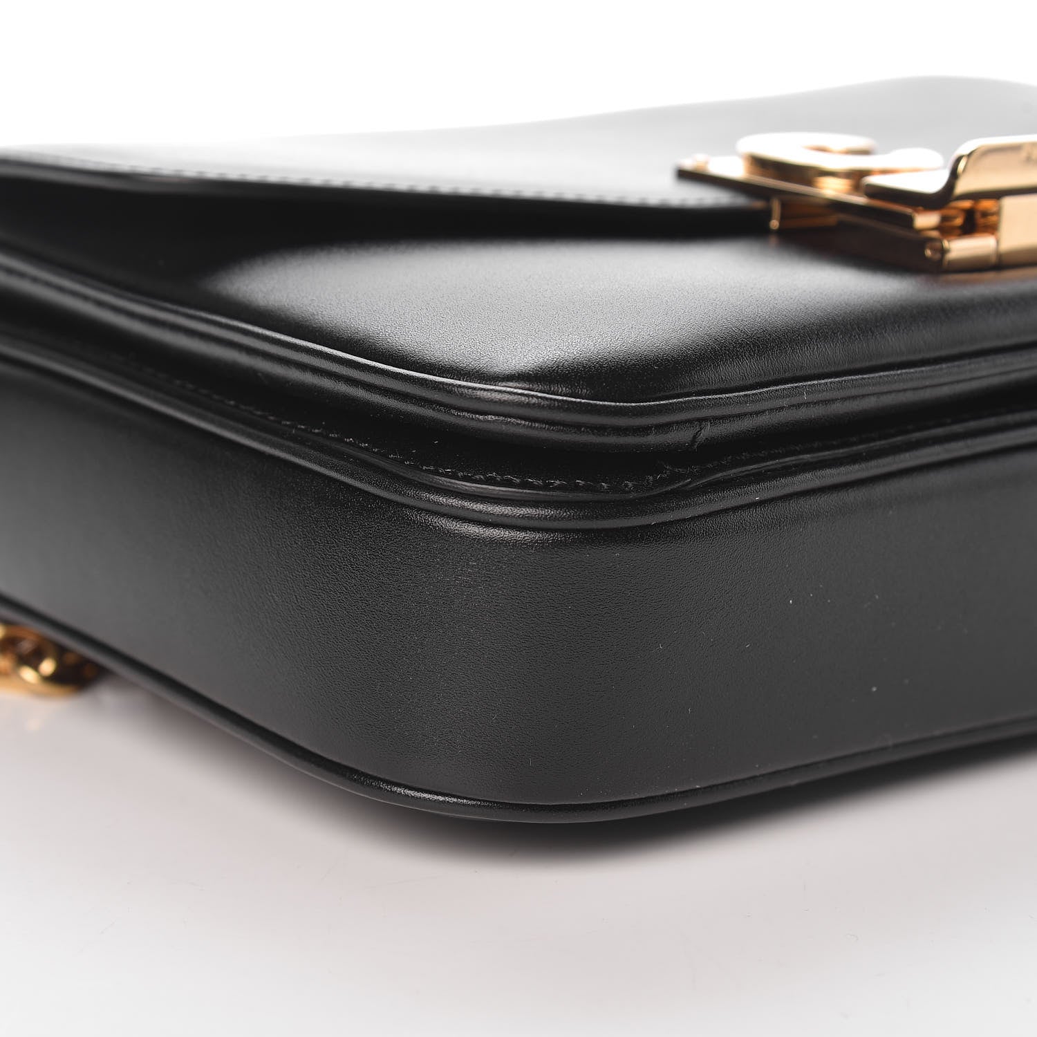 Celine Shiny Calfskin Small C Bag Black 9 of 10