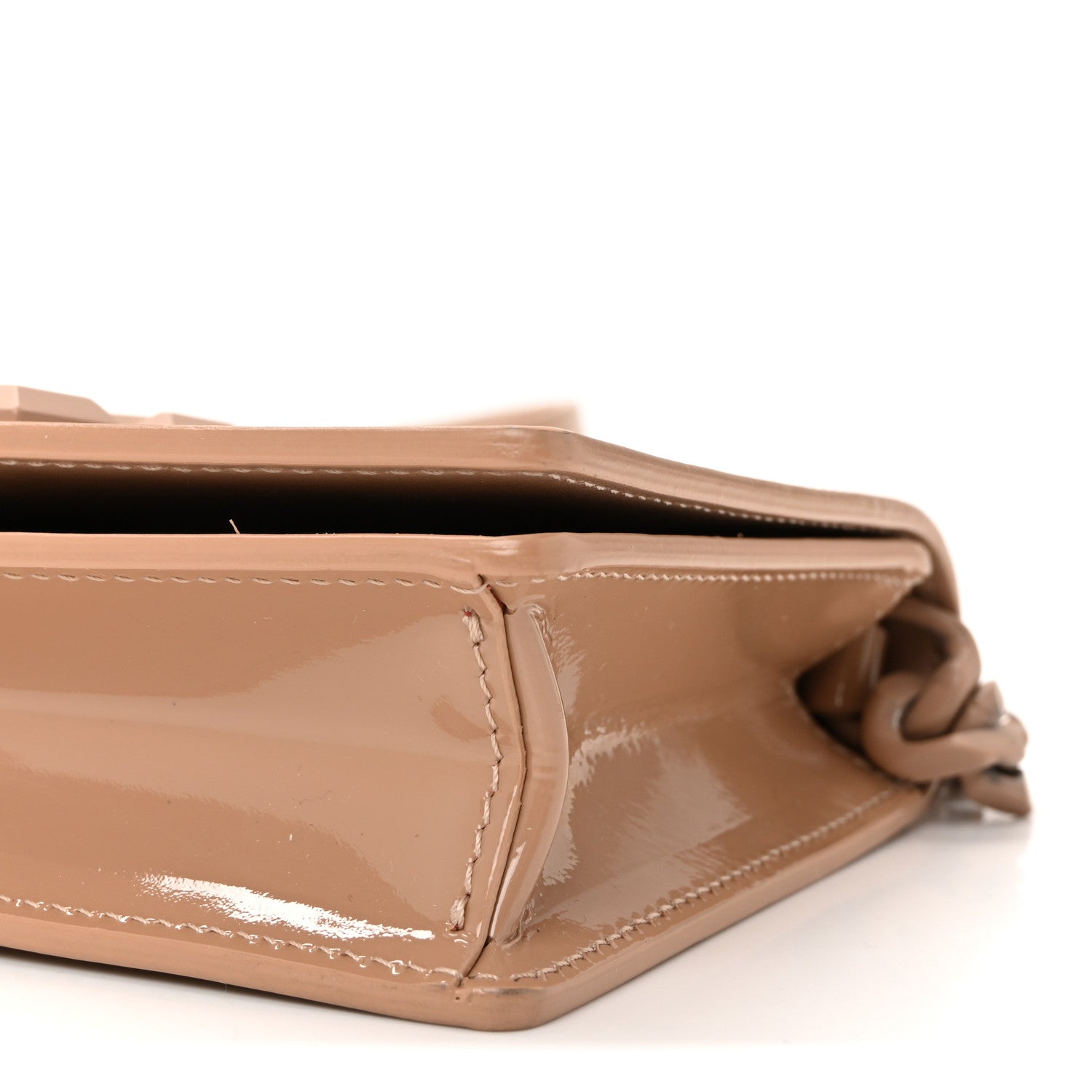 Off-White OFF WHITE Patent Jitney 0.5 Crossbody Bag Nude 9 of 9
