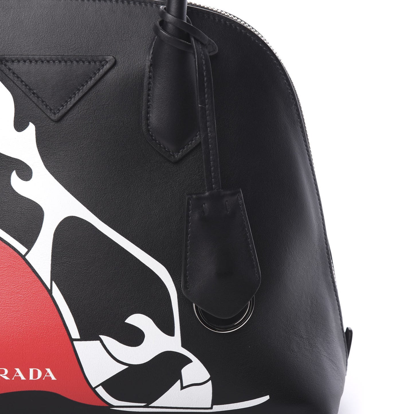 City Calfskin Flame Promenade Tote Black