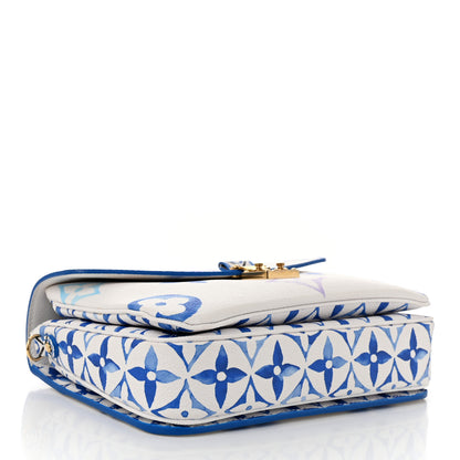 Louis Vuitton Monogram Giant By The Pool Pochette Metis MM Blue 4 of 9