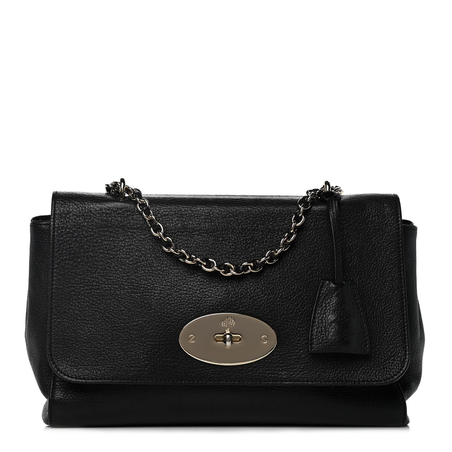 Glossy Goatskin Medium Lily Black