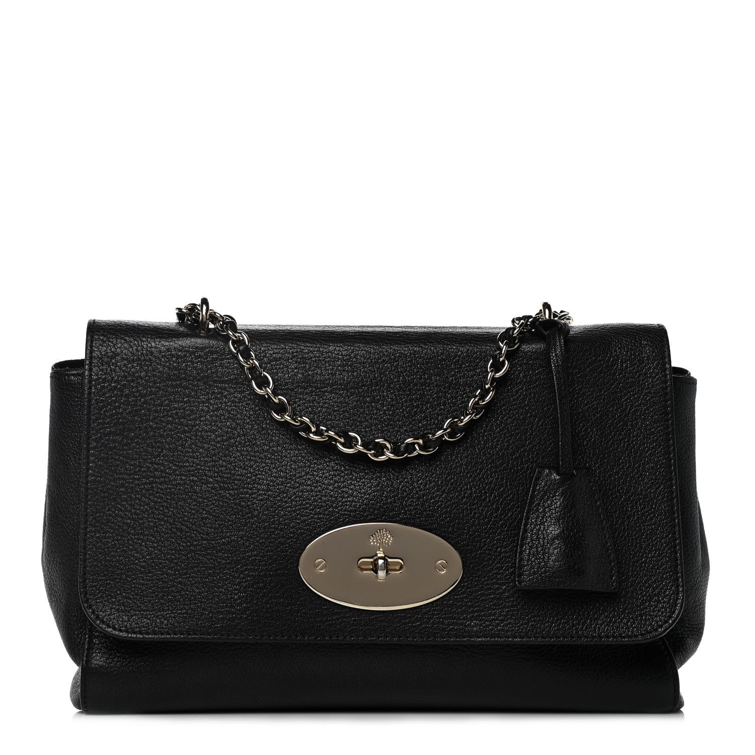 Mulberry Glossy Goatskin Medium Lily Black 1 of 11