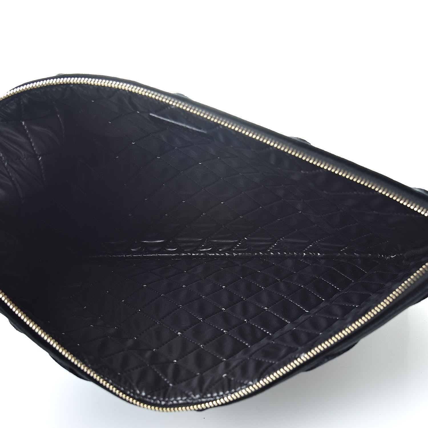 Chanel Velvet Quilted Medium Cosmetic Case Black 5 of 8