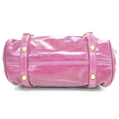 Miu Miu Vitello Lux Mini Bow Bag Fuchsia 5 of 8