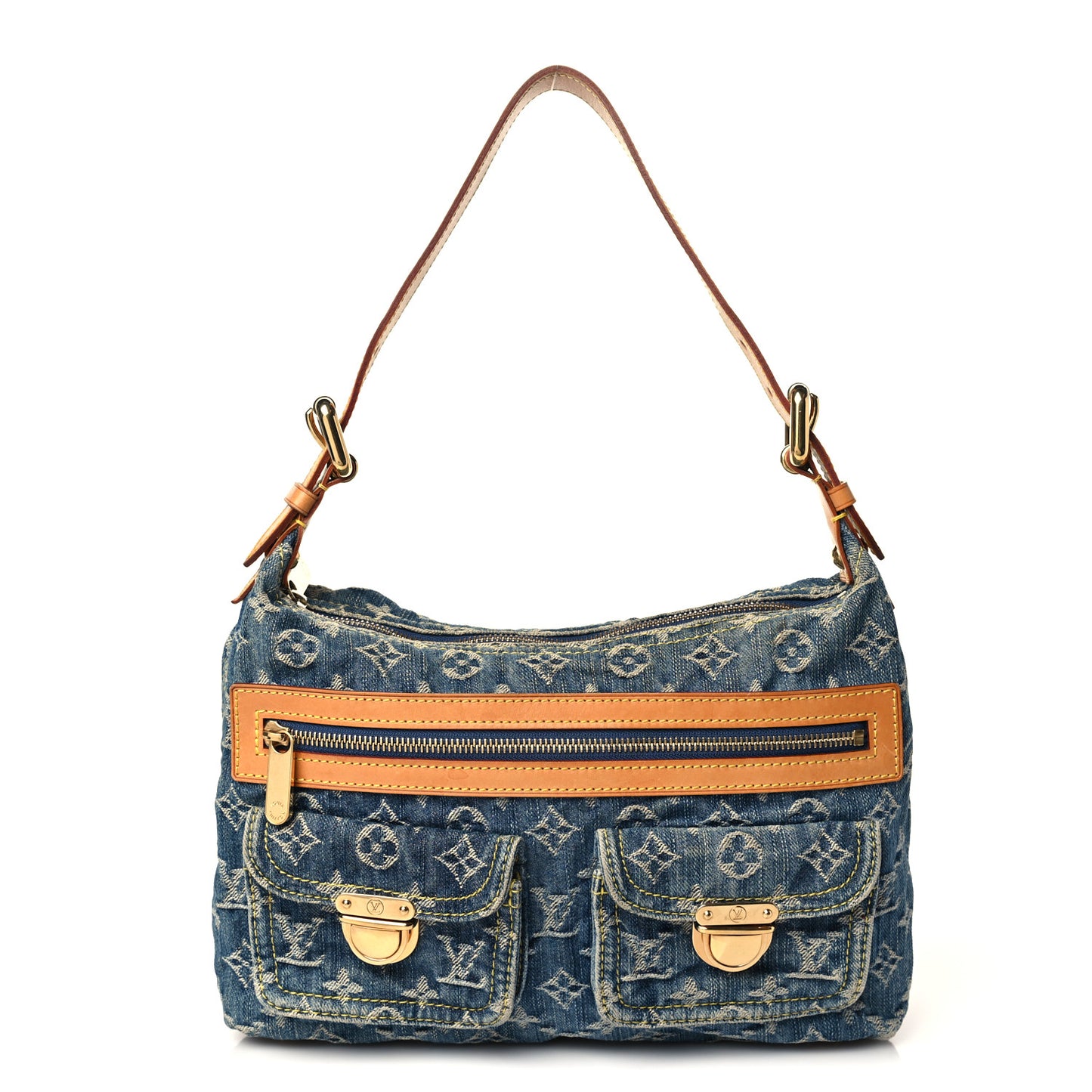 Monogram Denim Baggy PM Blue