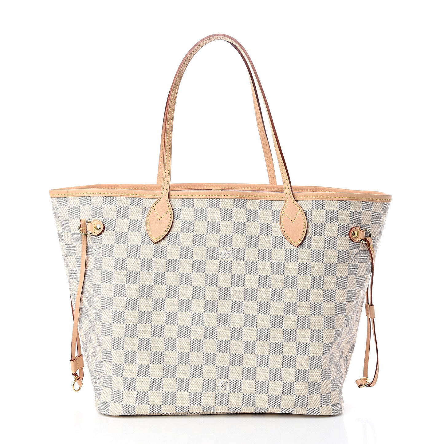Damier Azur Neo Neverfull MM Rose Ballerine