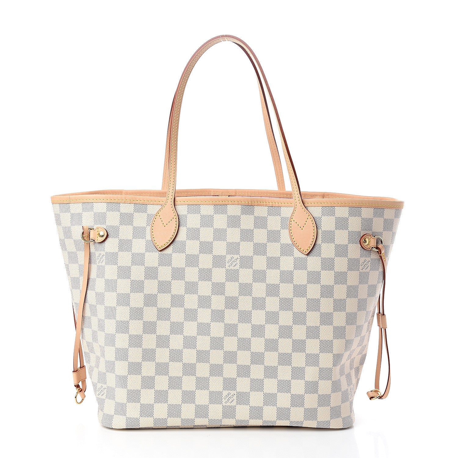 Louis Vuitton Damier Azur Neo Neverfull MM Rose Ballerine 2 of 10