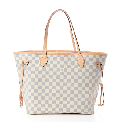 Louis Vuitton Damier Azur Neo Neverfull MM Rose Ballerine 2 of 10