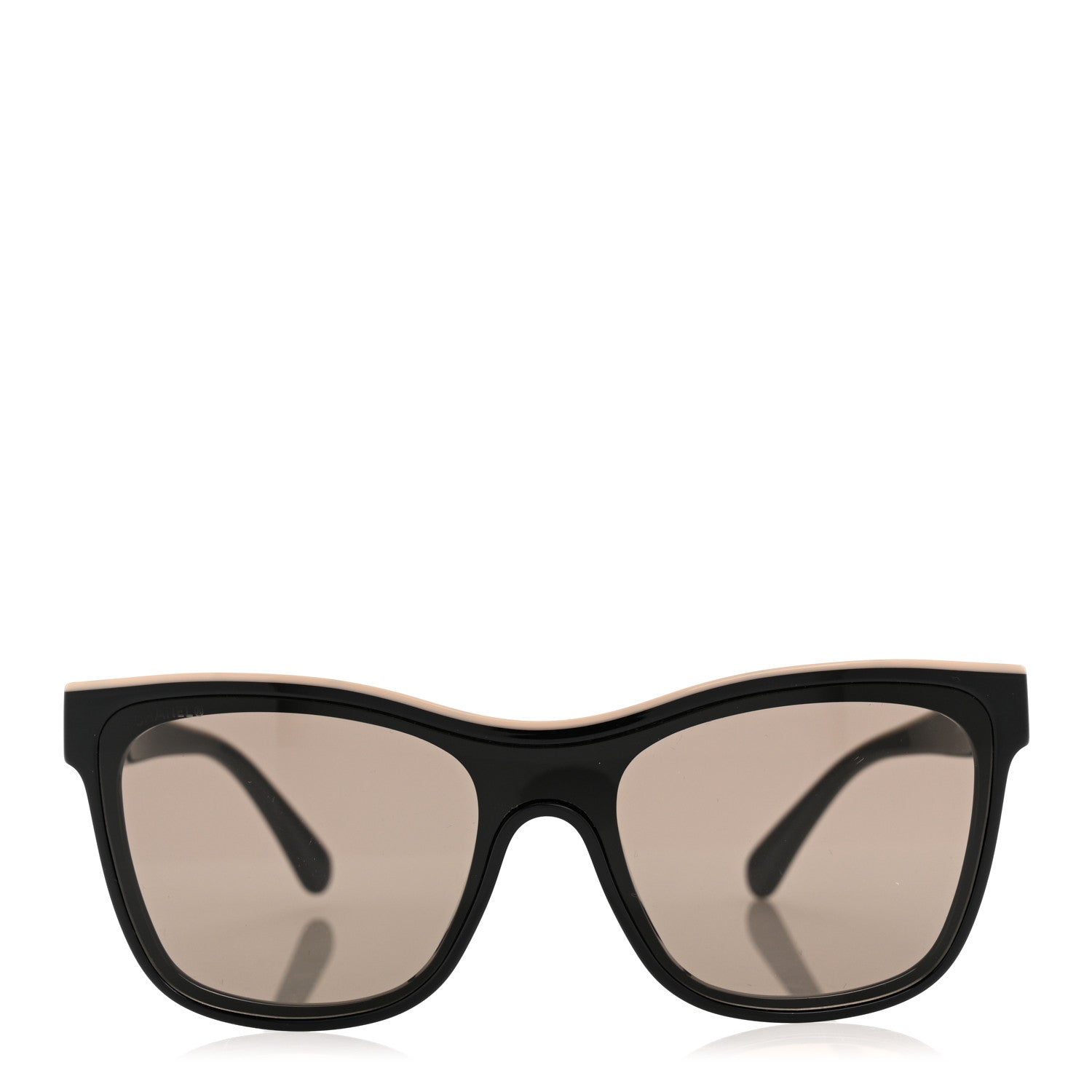 Chanel Acetate Logo Shield Sunglasses 5418 Black 2 of 8