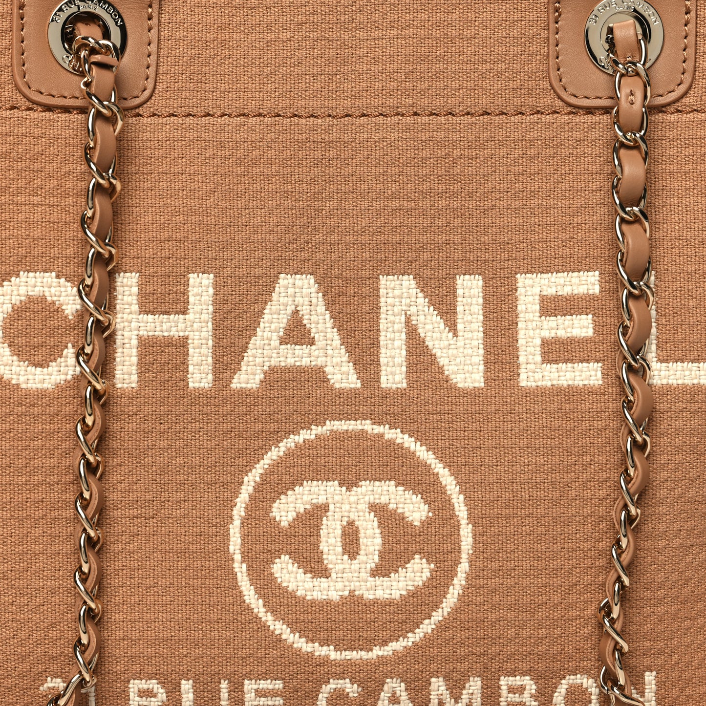 Mixed Fibers Small Deauville Tote Camel