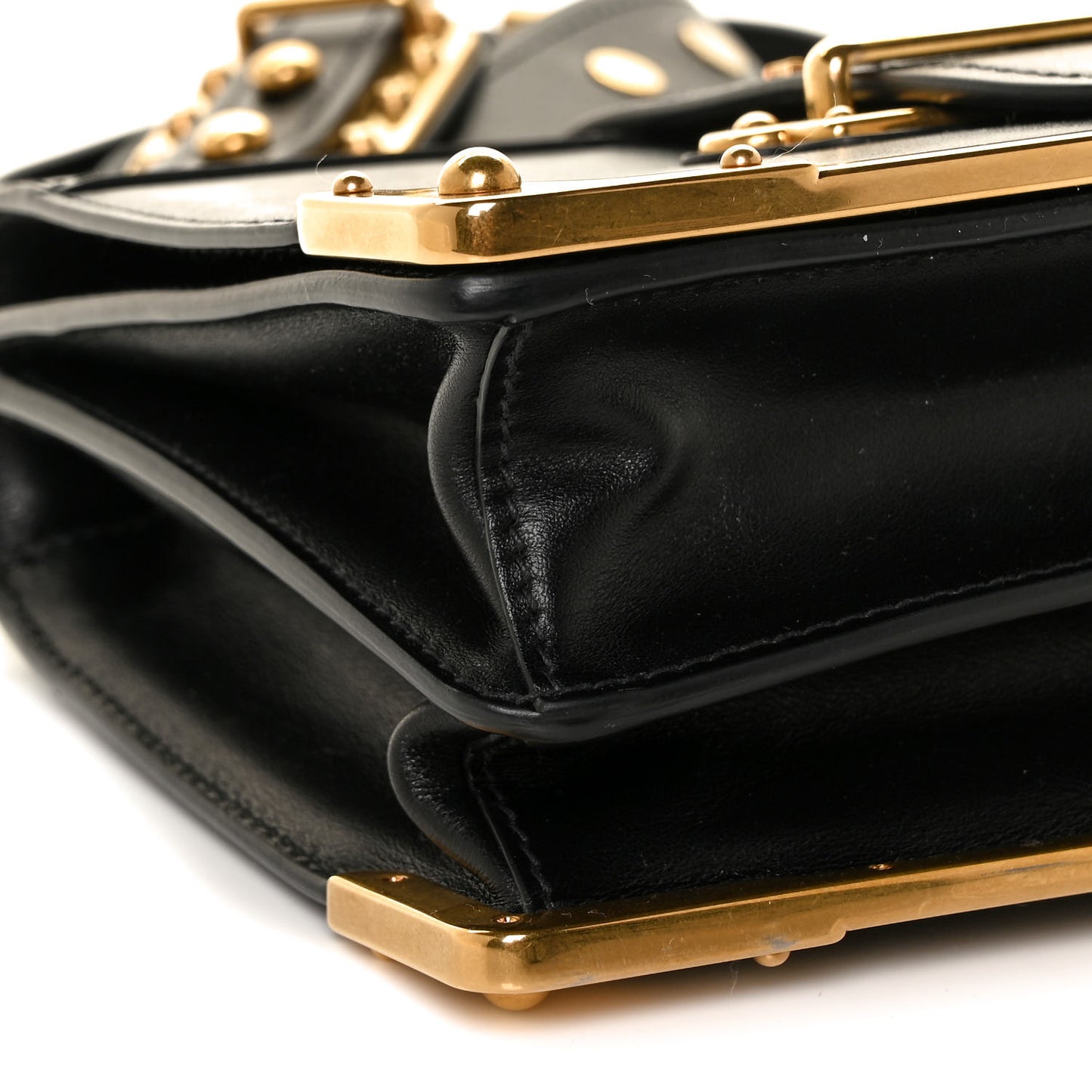 City Calf Saffiano Cahier Bag Black